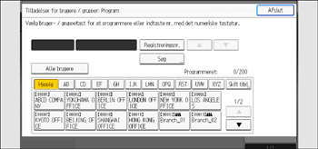 Operation panel screen illustration