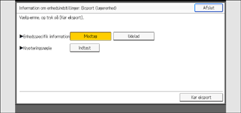 Operation panel screen illustration