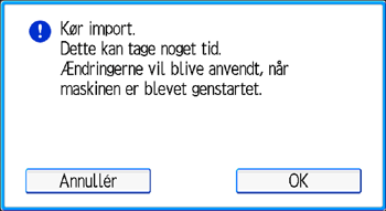 Operation panel screen illustration