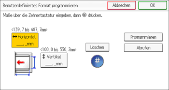 Abbildung Bedienfeld-Display