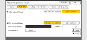 Abbildung Bedienfeld-Display