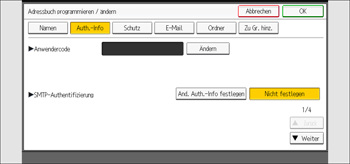 Abbildung Bedienfeld-Display