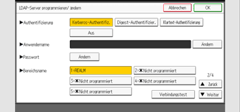 Abbildung Bedienfeld-Display