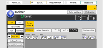 Abbildung Bedienfeld-Display