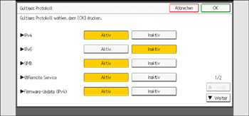Abbildung Bedienfeld-Display