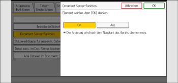 Abbildung Bedienfeld-Display