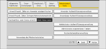 Abbildung Bedienfeld-Display