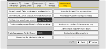 Abbildung Bedienfeld-Display