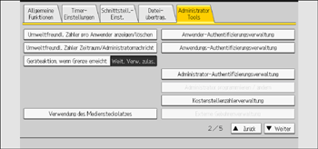 Abbildung Bedienfeld-Display