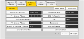 Abbildung Bedienfeld-Display