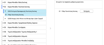Εικόνα οθόνης πίνακα χειρισμού