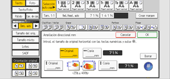 Ilustración del panel de operaciones