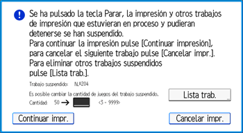 Ilustración de la pantalla del panel de mandos