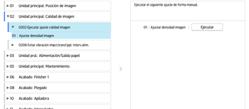 Ilustración de la pantalla del panel de mandos