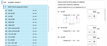 Ilustración de la pantalla del panel de mandos