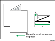 Ilustración de Ajustar posición plegado para folleto