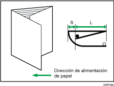 Ilustración de Ajustar posición plegado para folleto