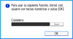 Ilustración de la pantalla del panel de mandos