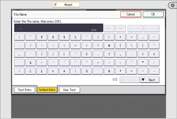 Ilustración de la pantalla del panel de mandos