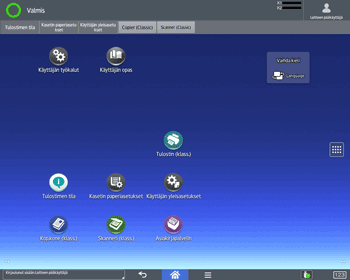 Käyttöpaneelin näyttö