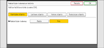Käyttöpaneelin näyttö