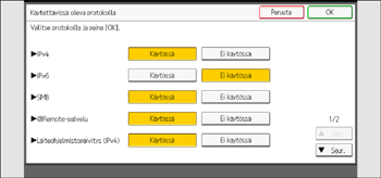 Käyttöpaneelin näyttö