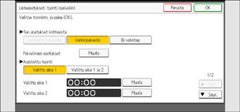 Käyttöpaneelin näyttö