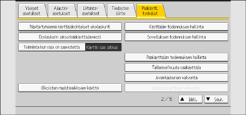 Käyttöpaneelin näyttö