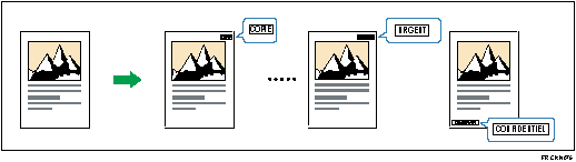 Illustration de tampon prédéfini