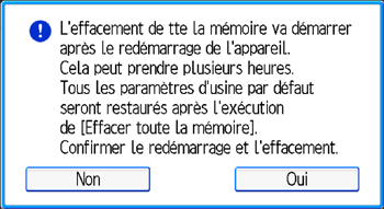 Illustration de l'écran du panneau de commande