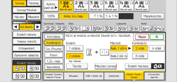 A kezelőpanel ismertetése