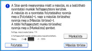 A kezelőpanel ismertetése