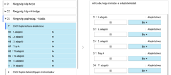A kezelőpanel ismertetése