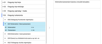 A kezelőpanel ismertetése