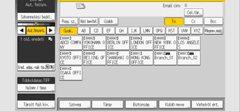 A kezelőpanel ismertetése