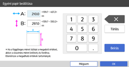 A kezelőpanel ismertetése
