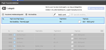 A kezelőpanel ismertetése
