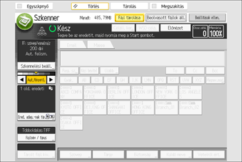 A kezelőpanel ismertetése