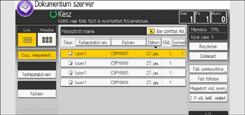 A kezelőpanel ismertetése