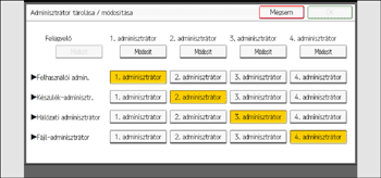 A kezelőpanel ismertetése