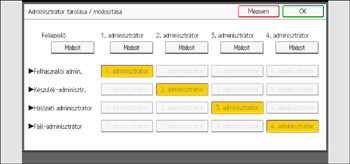 A kezelőpanel ismertetése