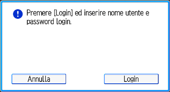 Illustrazione della schermata sul pannello di controllo