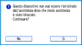 Illustrazione della schermata sul pannello di controllo