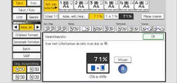 Afbeelding van bedieningspaneel