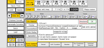 Afbeelding van bedieningspaneel