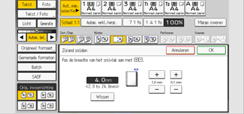 Afbeelding van bedieningspaneel