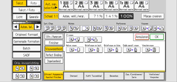 Afbeelding van bedieningspaneel
