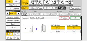 Afbeelding van bedieningspaneel