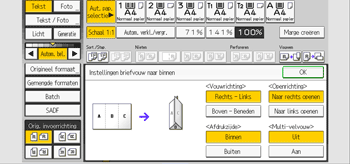 Afbeelding van bedieningspaneel