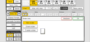 Afbeelding van bedieningspaneel